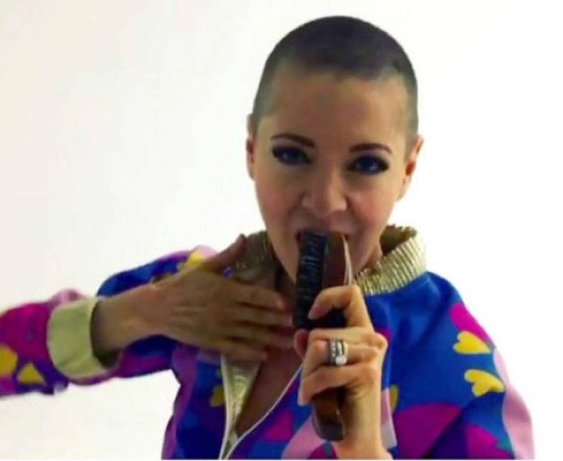 Edith González deja crecer su pelo en su lucha contra el cáncer. Foto captura Instagram