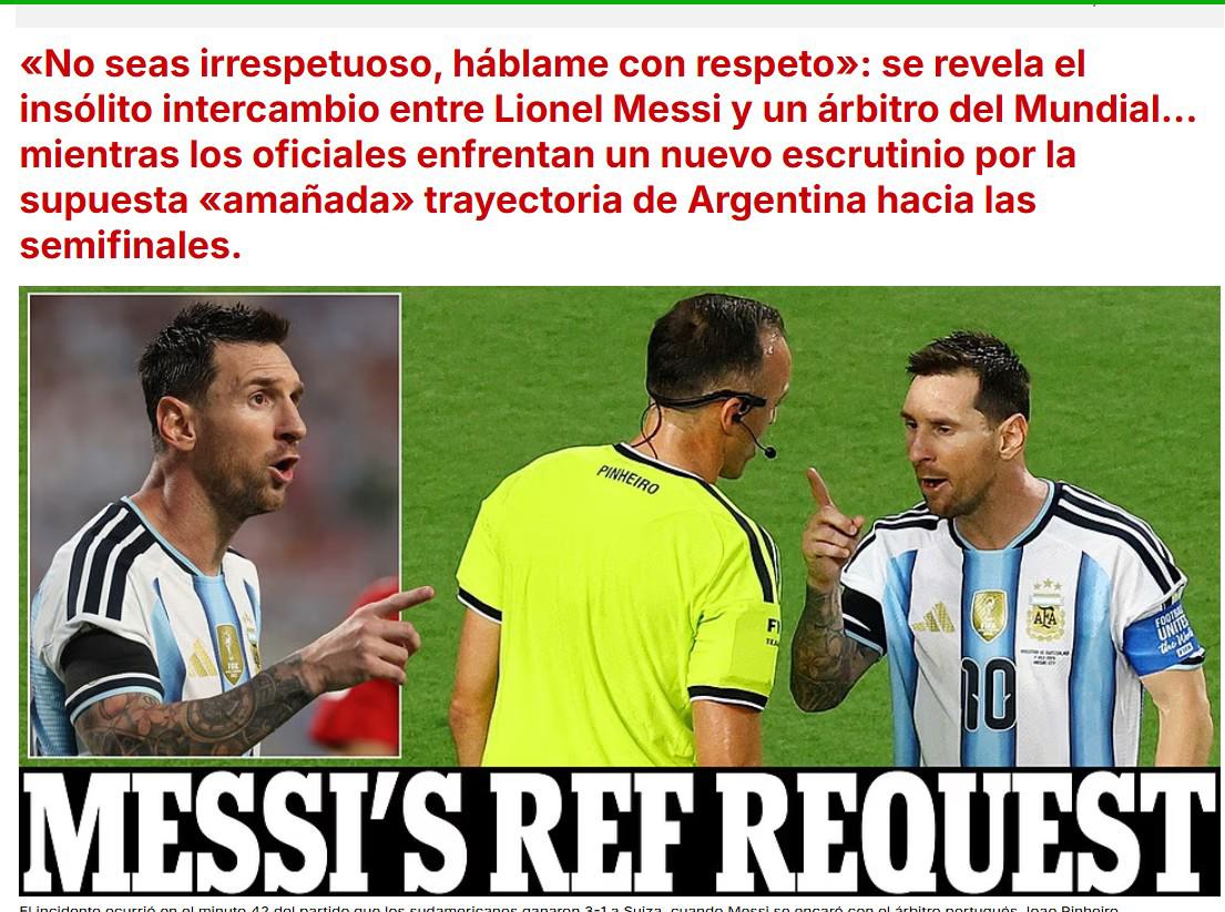 Lo que dicen en Inglaterra al confirmarse semifinal ante la Argentina de Messi