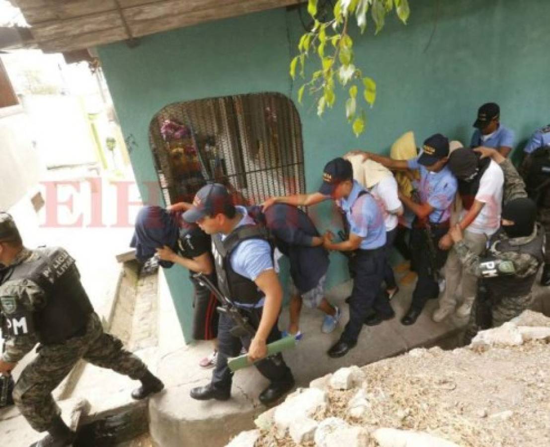 Capturan a seis presuntos pandilleros en colonia Hato de Enmedio
