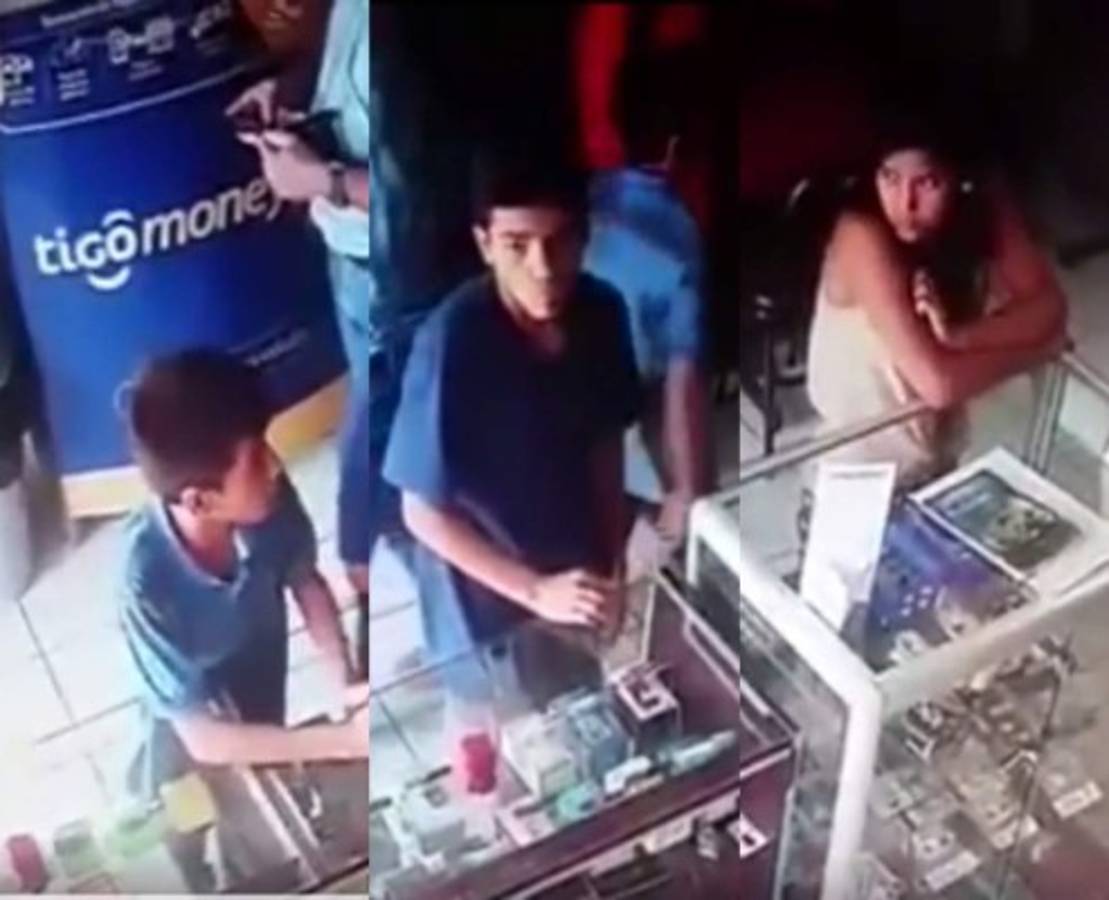 Honduras: Video capta a menores robando un celular en tienda de Comayagua