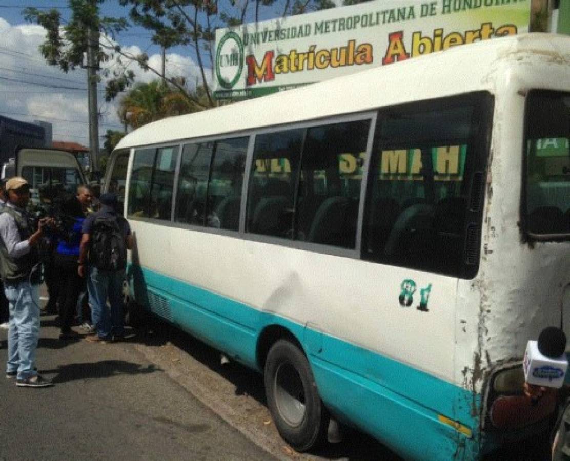 Conductor de rapidito sobrevive al lanzarse de bus durante tiroteo en el bulevar Centroamérica