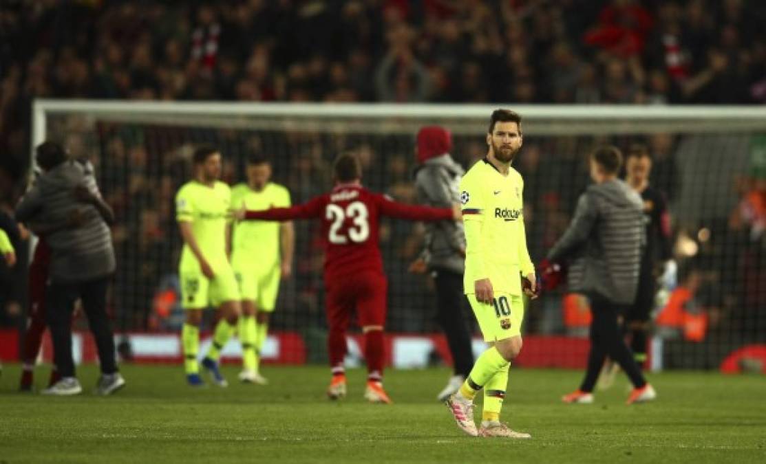 FOTOS: La tristeza en el rostro de los jugadores del Barcelona tras ser humillados por el Liverpool en Champions League