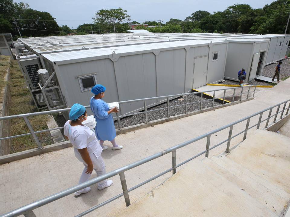 En Choluteca se instaló un hospital móvil, pero no fue utililizado para pacientes covid-19 como se tenía planeado.