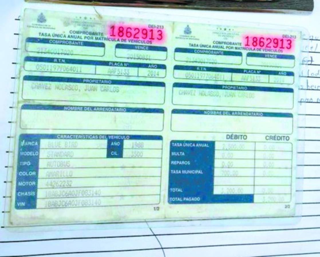 Honduras: Conductor de bus que transportaba a Testigos de Jehová salió con permiso falso