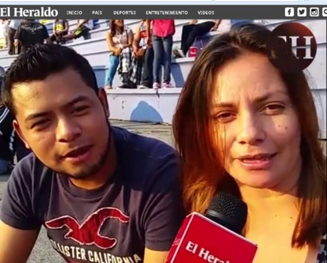 Saludos a los míos desde el Estadio Nacional