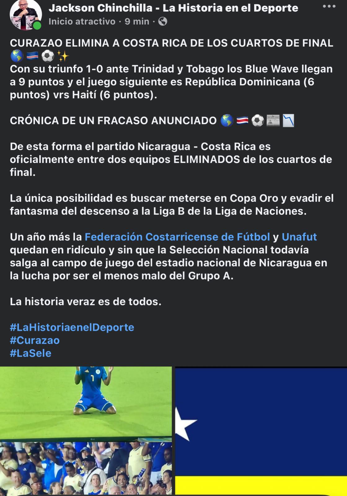 Prensa explota tras eliminación de Costa Rica en Concacaf: Una mancha la peor de la historia