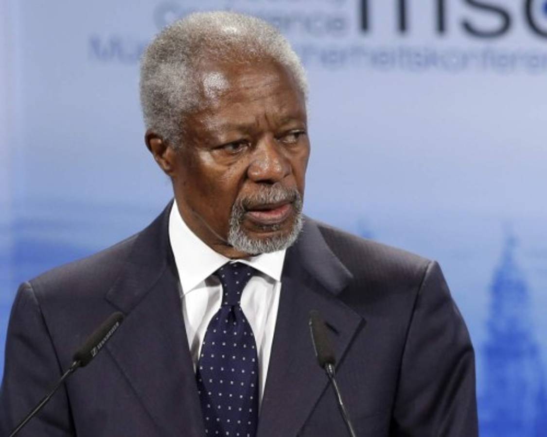 Hacer la paz no es fácil, dice Kofi Annan en Colombia