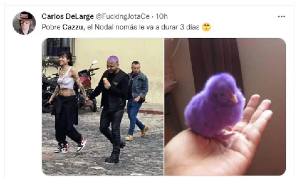 Los divertidos memes de la supuesta relación de Nodal y Cazzu