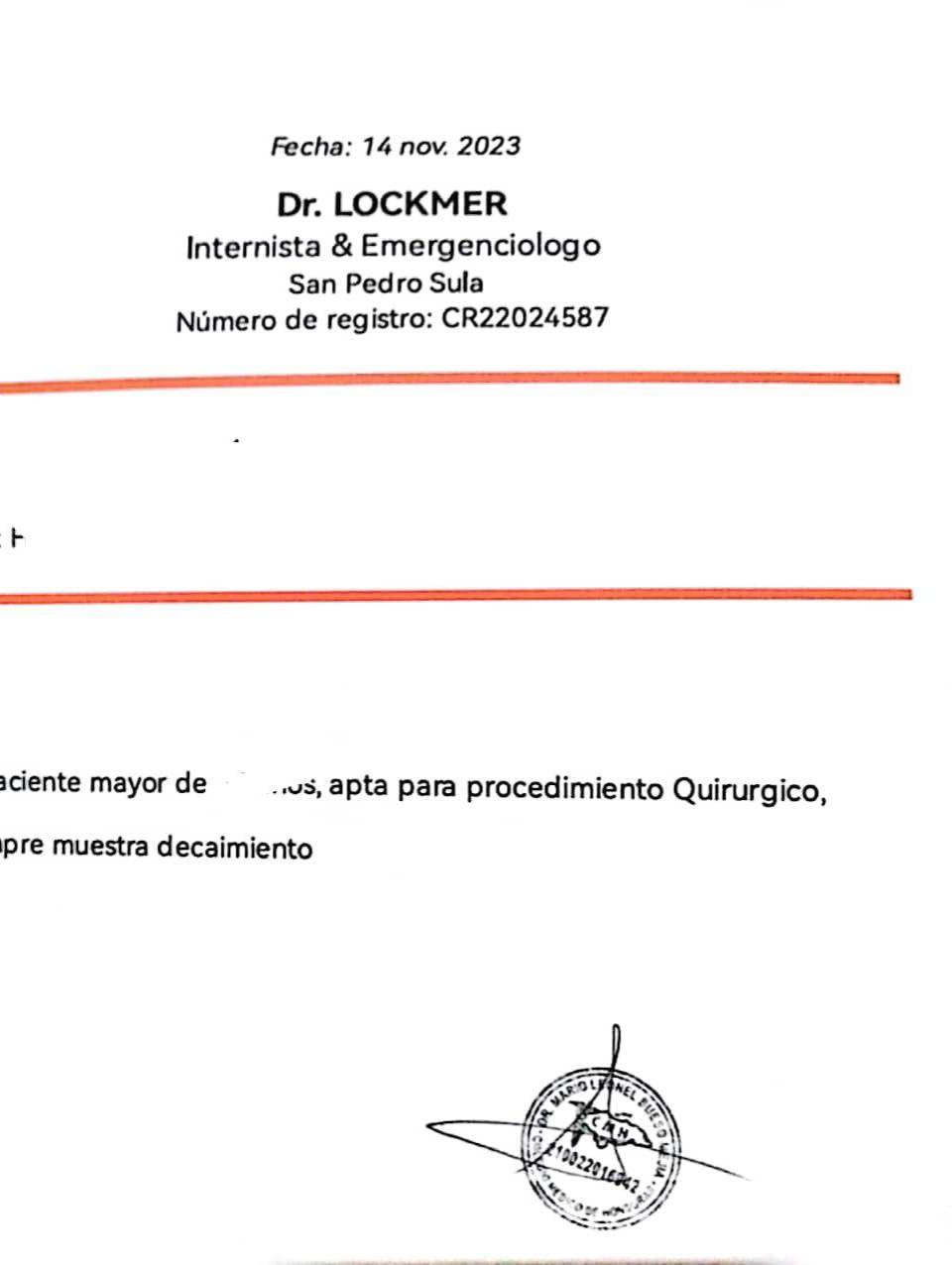 Alias “El Doctor” engañaba a sus pacientes usando sellos de otros médicos.