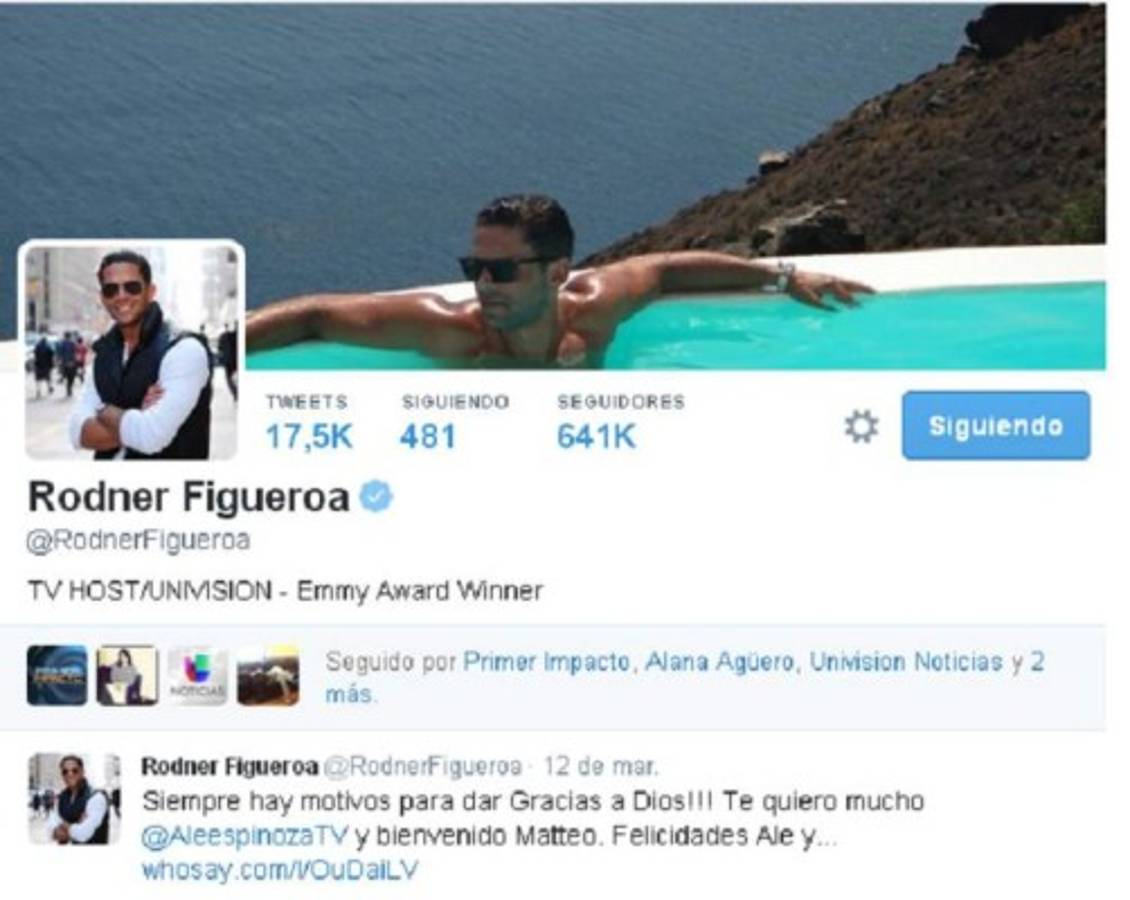 Rodner Figueroa, ausente de las redes sociales