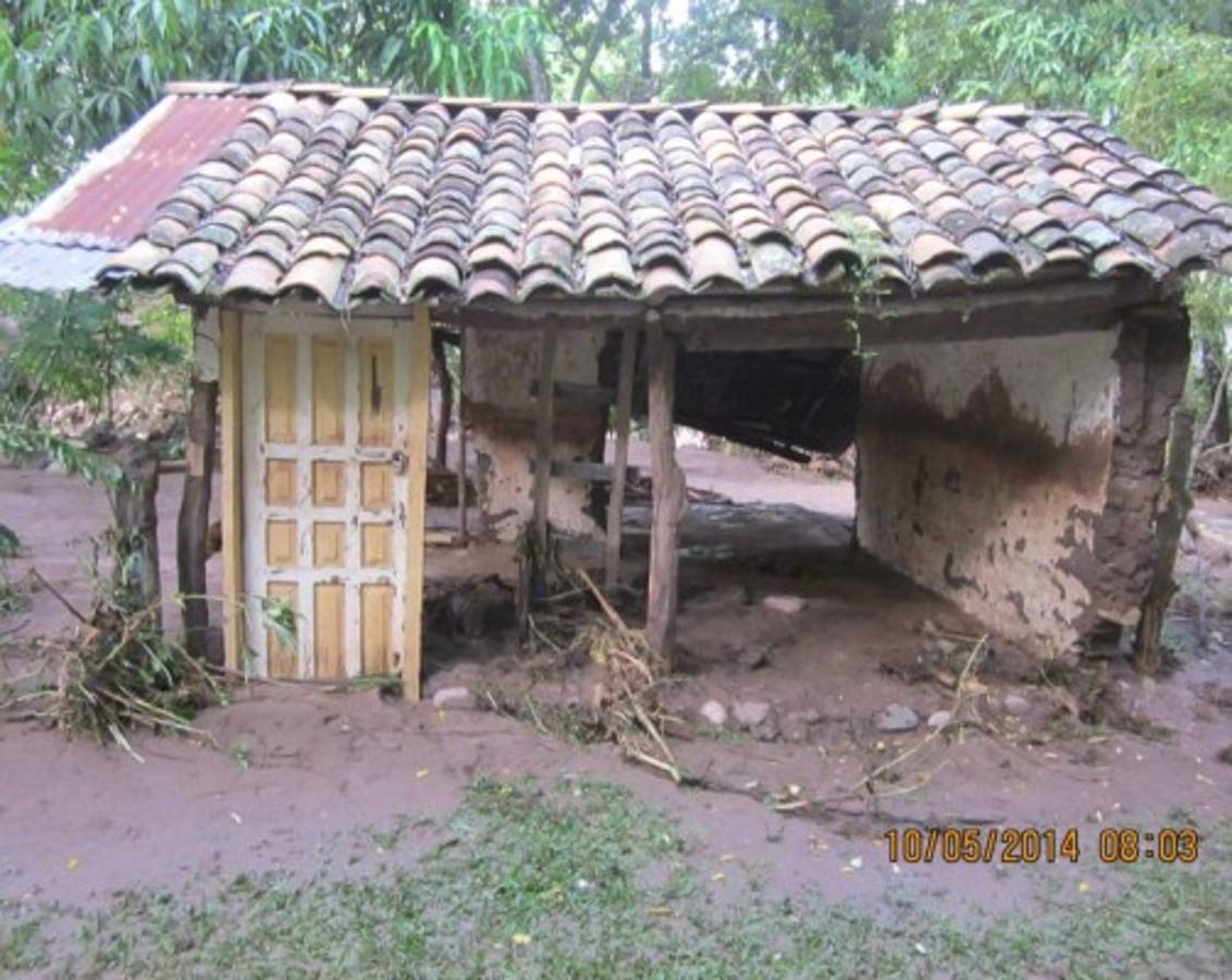 Lluvias causan estragos en oeste de Honduras