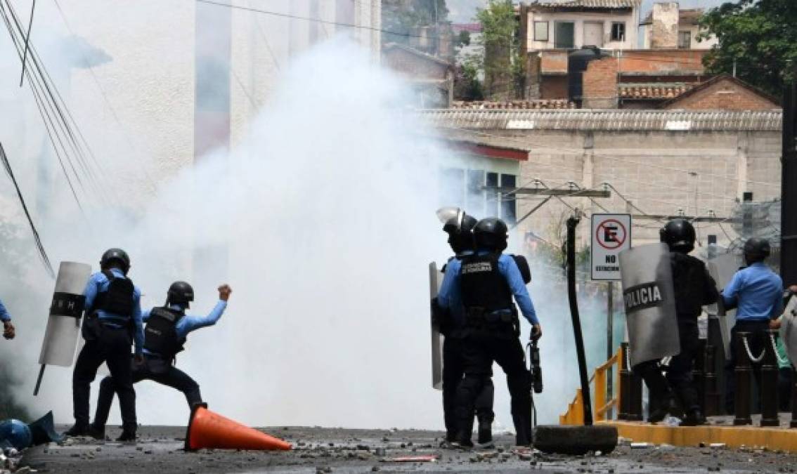 Las impactantes imágenes de la jornada de protestas en Honduras