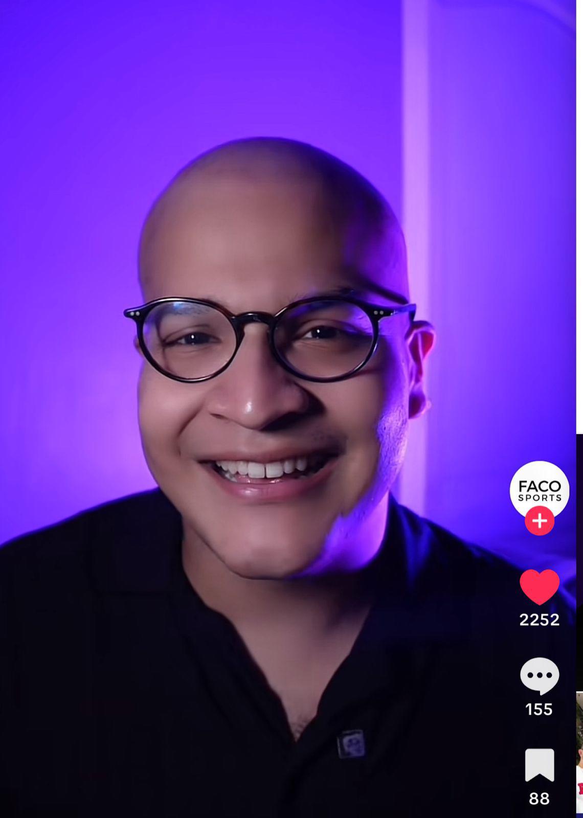 Faco, el periodista y tiktoker hondureño, anuncia que tiene cáncer