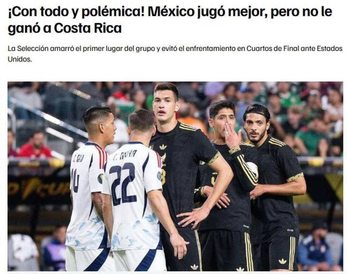 Lástima: Faitelson y prensa mexicana reaccionan tras amargo empate ante Costa Rica Lástima: Faitelson y prensa mexicana reaccionan tras amargo empate ante Costa Rica