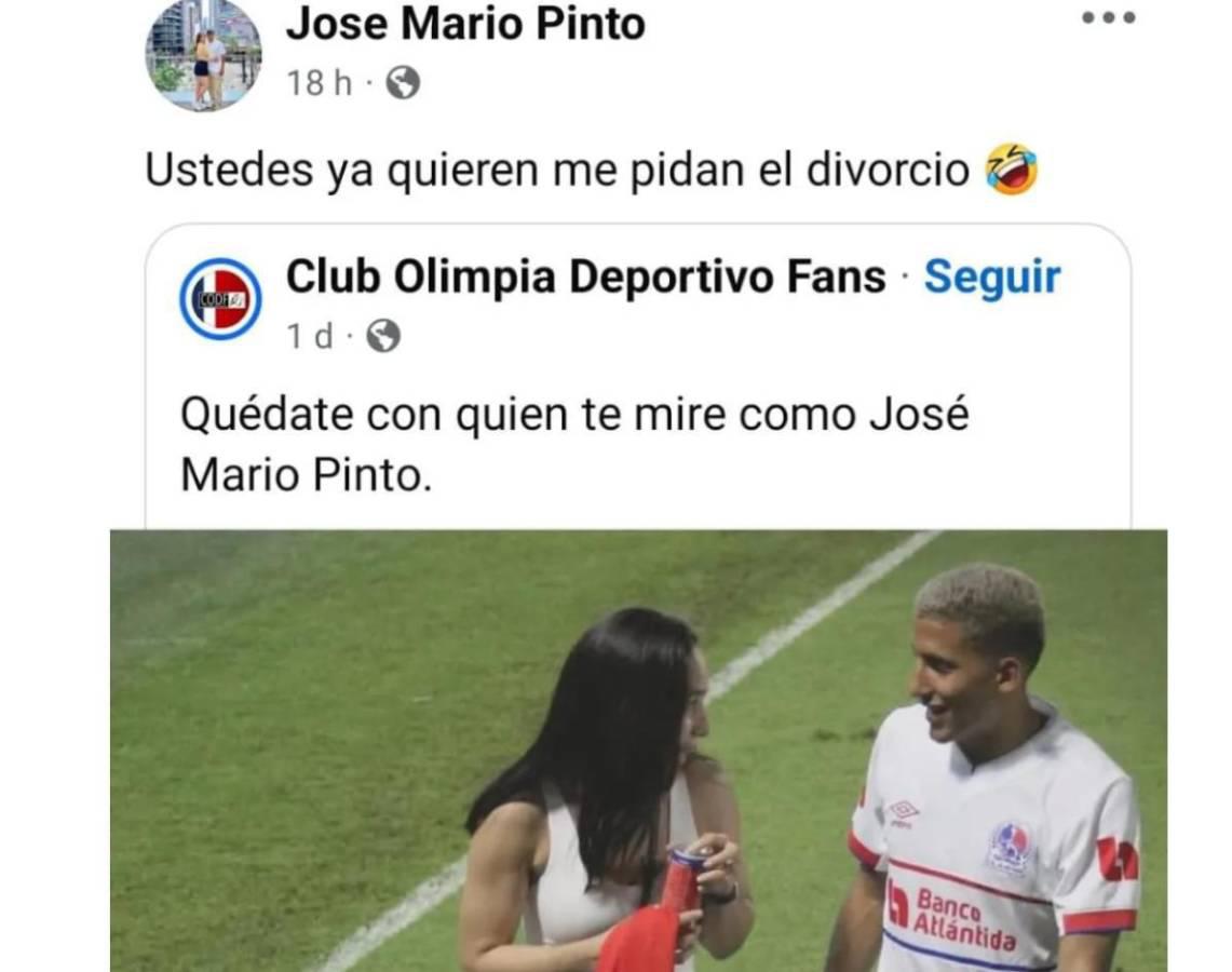 Difunden foto comprometedora de jugador de Olimpia y su esposa responde de forma impensada