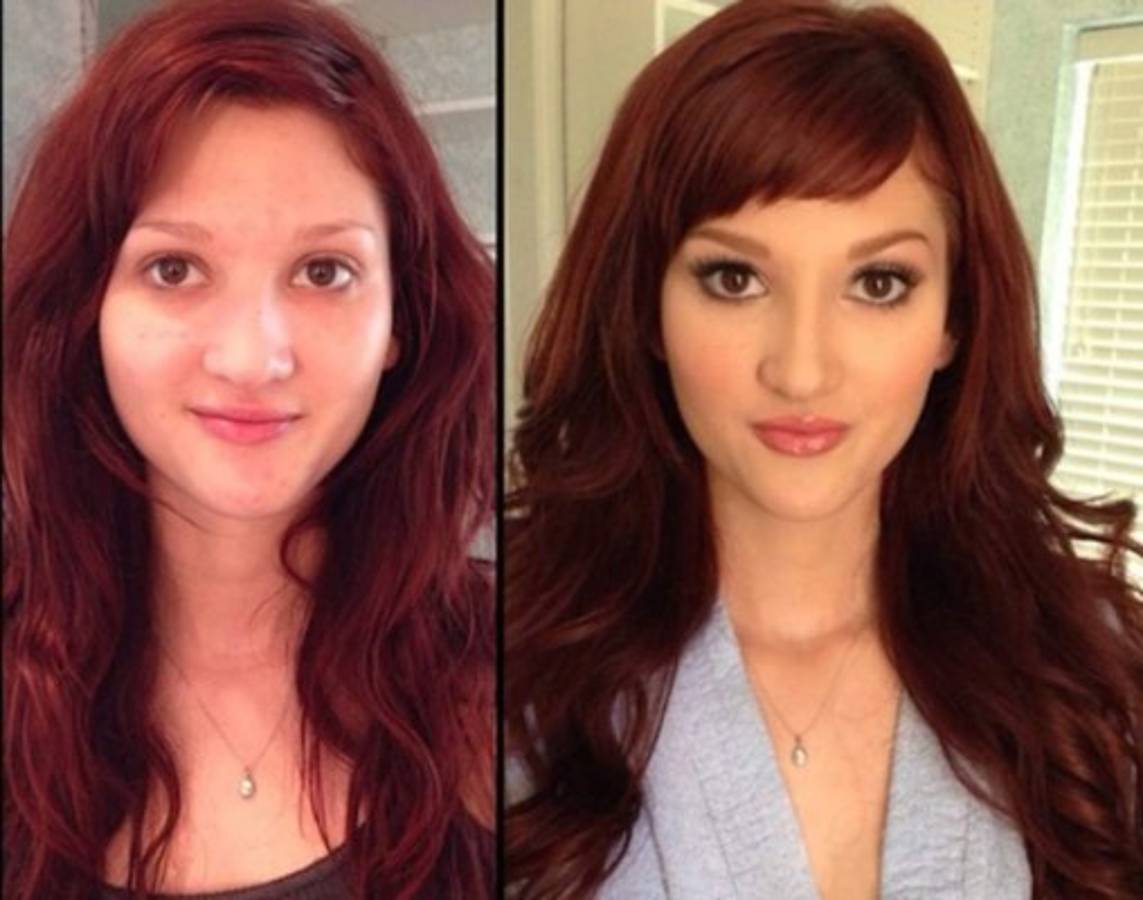 Revelan a las actrices porno con y sin maquillaje