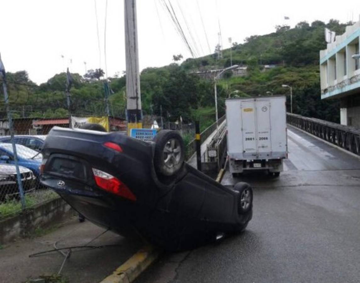 Accidente en primera avenida de Comayaguela