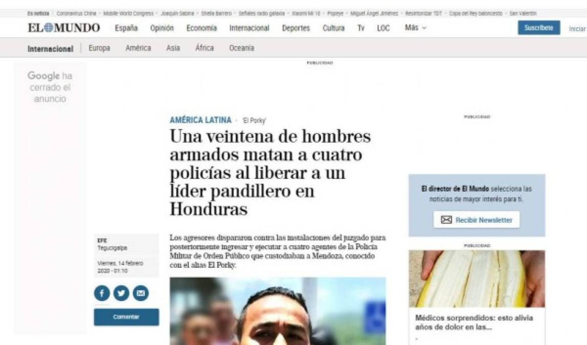 Así informaron medios internacionales la fuga de 'El Porky' que dejó cuatro muertos