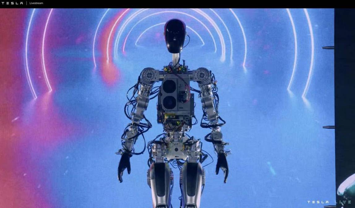 Así es “Optimus”, el nuevo robot humanoide de Elon Musk