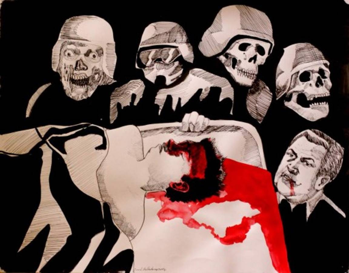 Daniel Valladares: La gráfica que sangra en los afilados pétalos del arte