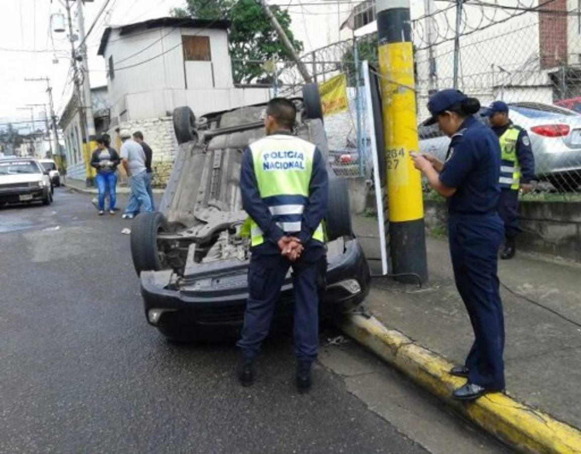 Accidente en primera avenida de Comayaguela