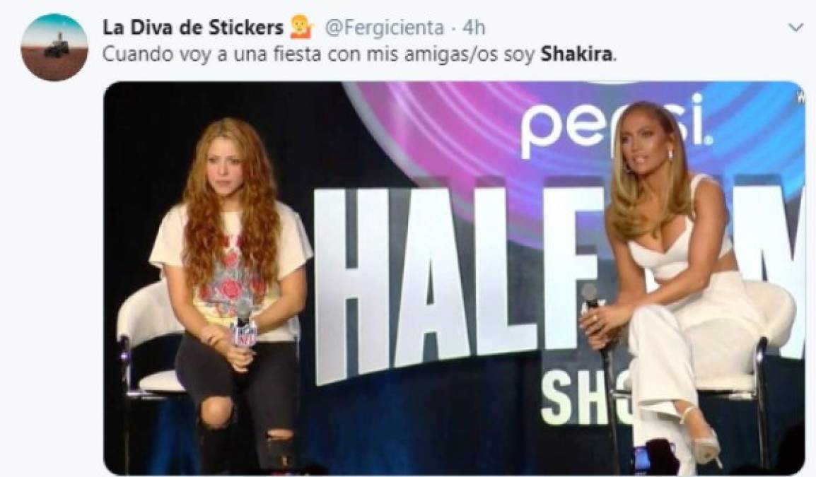 Los memes que dejó el look de Shakira previo al Super Bowl