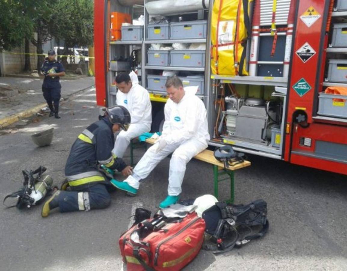 Camión de basura, a punto de agarrar fuego