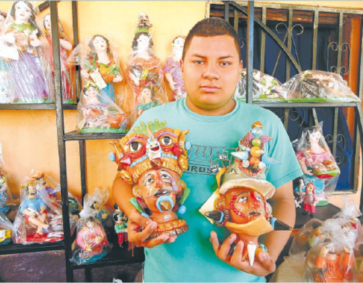 Figuras de barro de Yarumela engalanan pesebres de Honduras