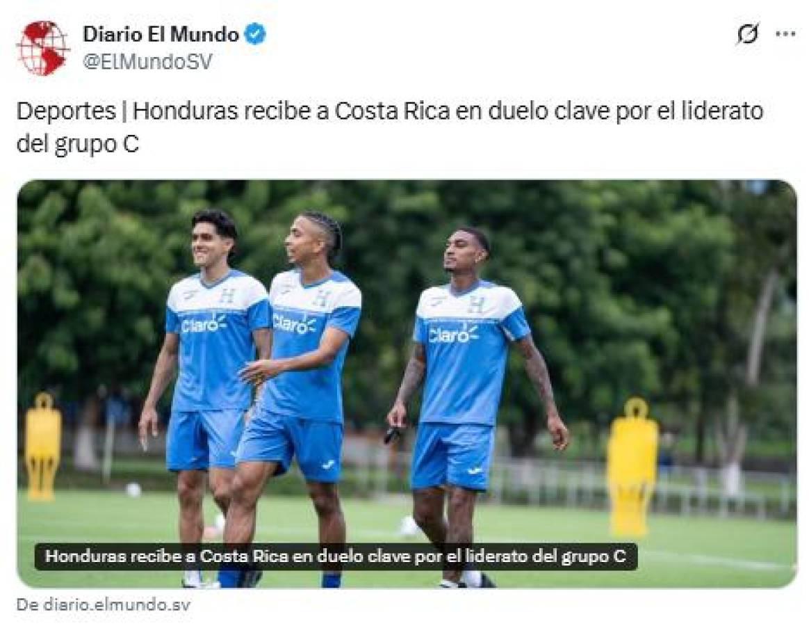 Así 'calientan' los medios de Costa Rica la previa del partido ante Honduras