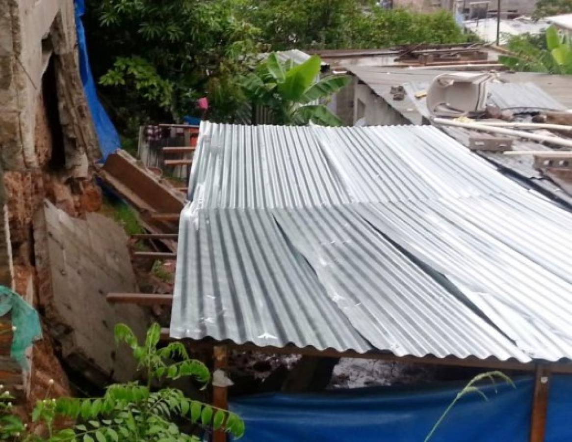 Fuerte tormenta causa estragos en colonias de la capital de Honduras