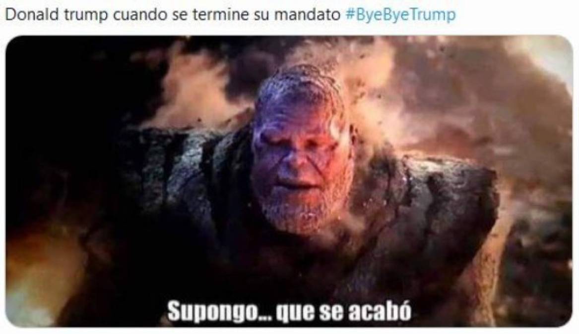 ¡Adiós Trump! Los divertidos memes por su caótico mandato en EEUU