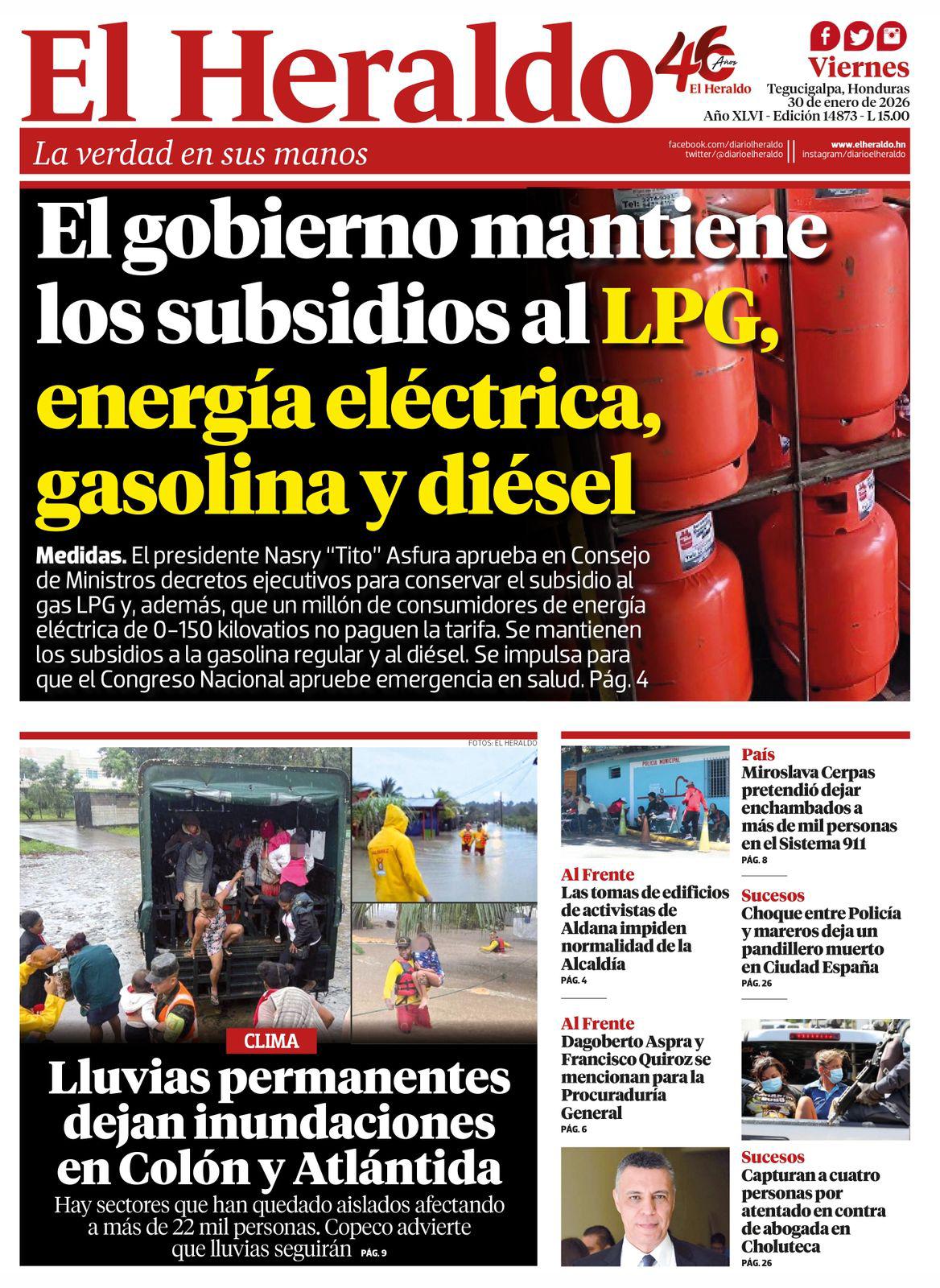 El gobierno mantiene los subsidios al LPG, energía eléctrica, gasolina y diésel