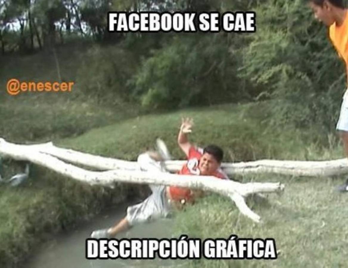 Los memes por la caída mundial de Facebook