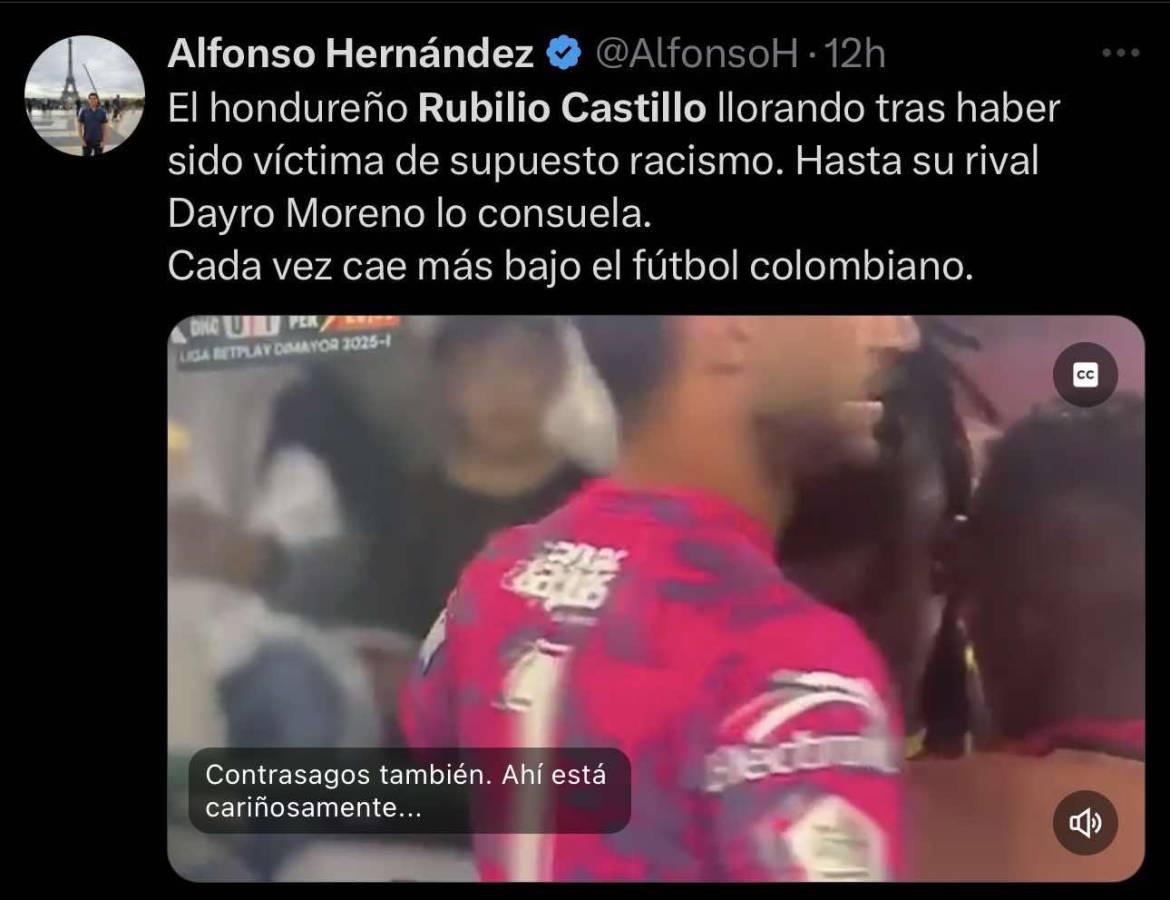 Lo que dicen en Colombia sobre acto de racismo sobre Rubilio Castillo