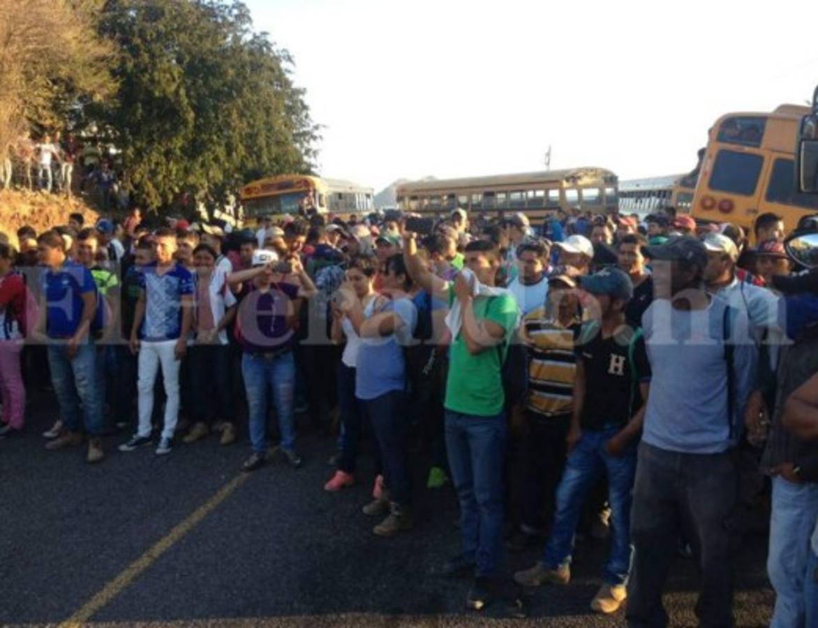 Dos heridos en violenta protesta de obreros en carretera a Orocuina, al sur de Honduras