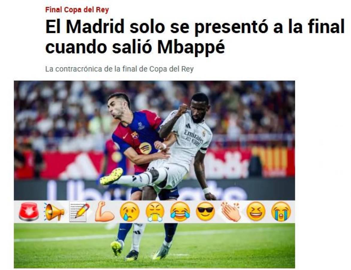 Así reaccionaron periodistas tras título de Barcelona en Copa del Rey sobre Real Madrid Así reaccionaron periodistas tras título de Barcelona en Copa del Rey sobre Real Madrid