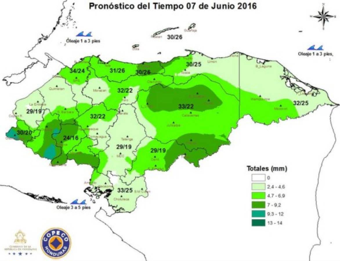 Copeco suspende alerta verde en Honduras pero advierte de lluvias