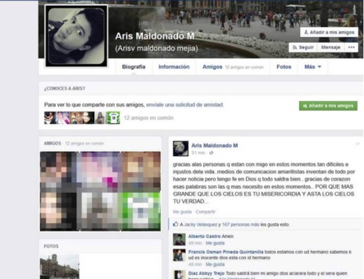 Mensaje de uno de los capturados por la muerte de Miss Honduras y su hermana