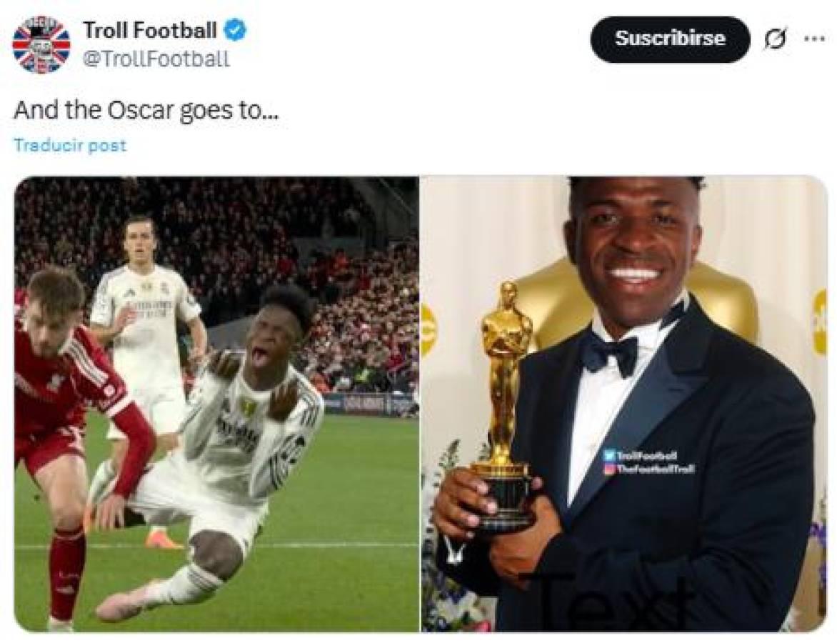 Vinicius y aficionados sufren: Los mejores memes que dejó el triunfo del Liverpool vs Real Madrid