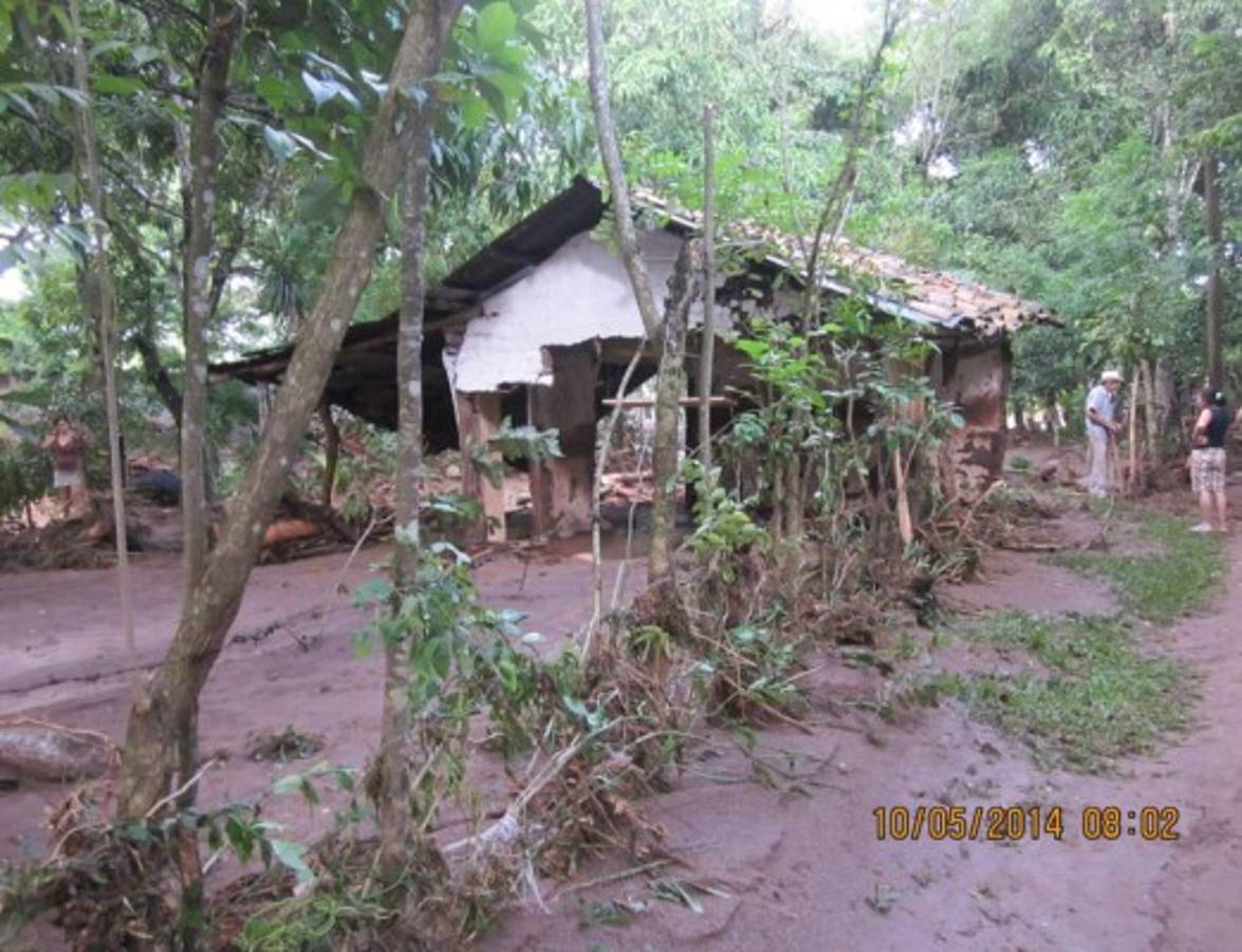 Lluvias causan estragos en oeste de Honduras