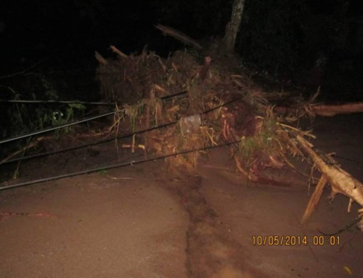 Lluvias causan estragos en oeste de Honduras