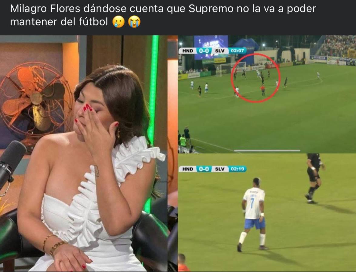 Los mejores memes que dejó el partido de tiktokers de Honduras ante los de El Salvador