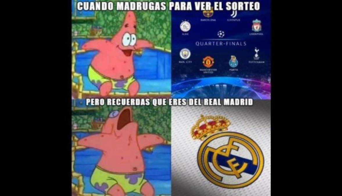 ¡A reír! Los memes que dejó el sorteo de la Champions League destrozan al Real Madrid