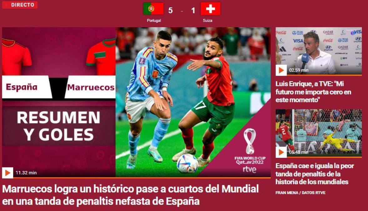 Decepción: prensa española critica fuertemente a Luis Enrique tras eliminación de La Roja