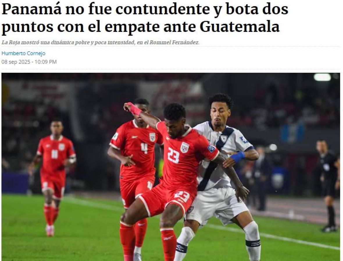 Prensa de Panamá reacciona molesta, críticas a Said Martínez y lo que dicen de Guatemala