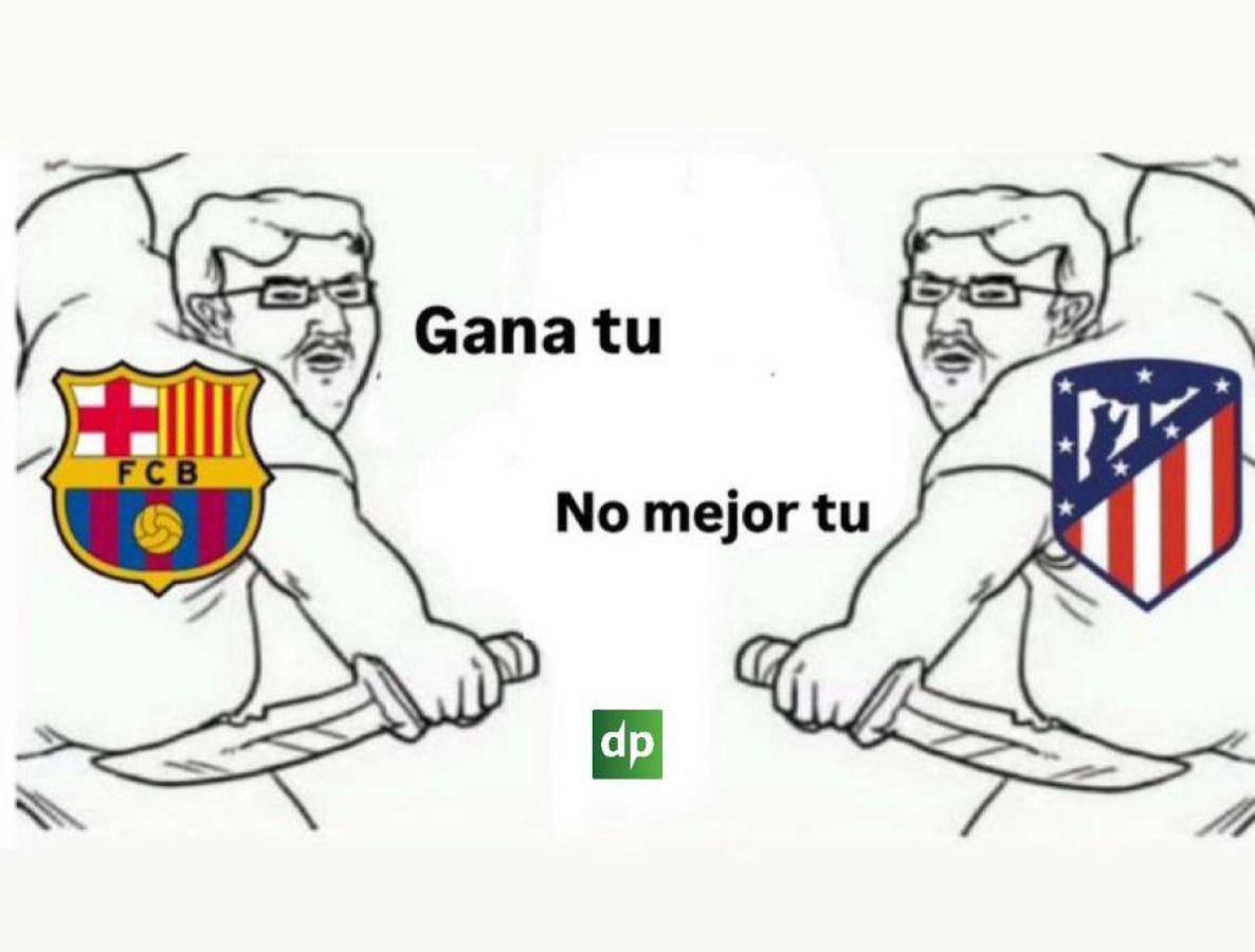 ¡Para reír! Los memes que dejó el empate entre Barcelona y Atlético de Madrid en Copa del Rey