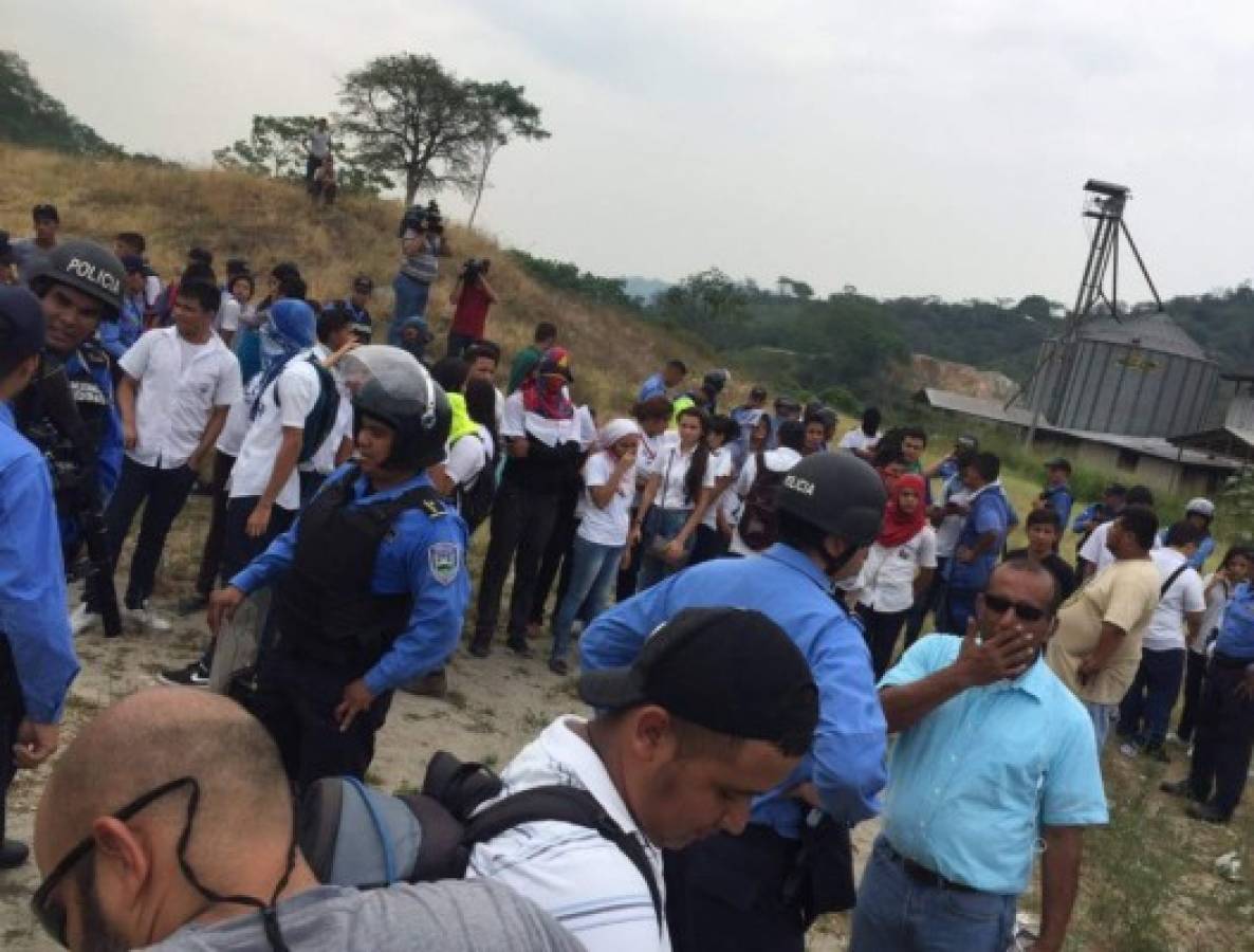 Con detención de 100 menores termina protesta de estudiantes en San Pedro Sula