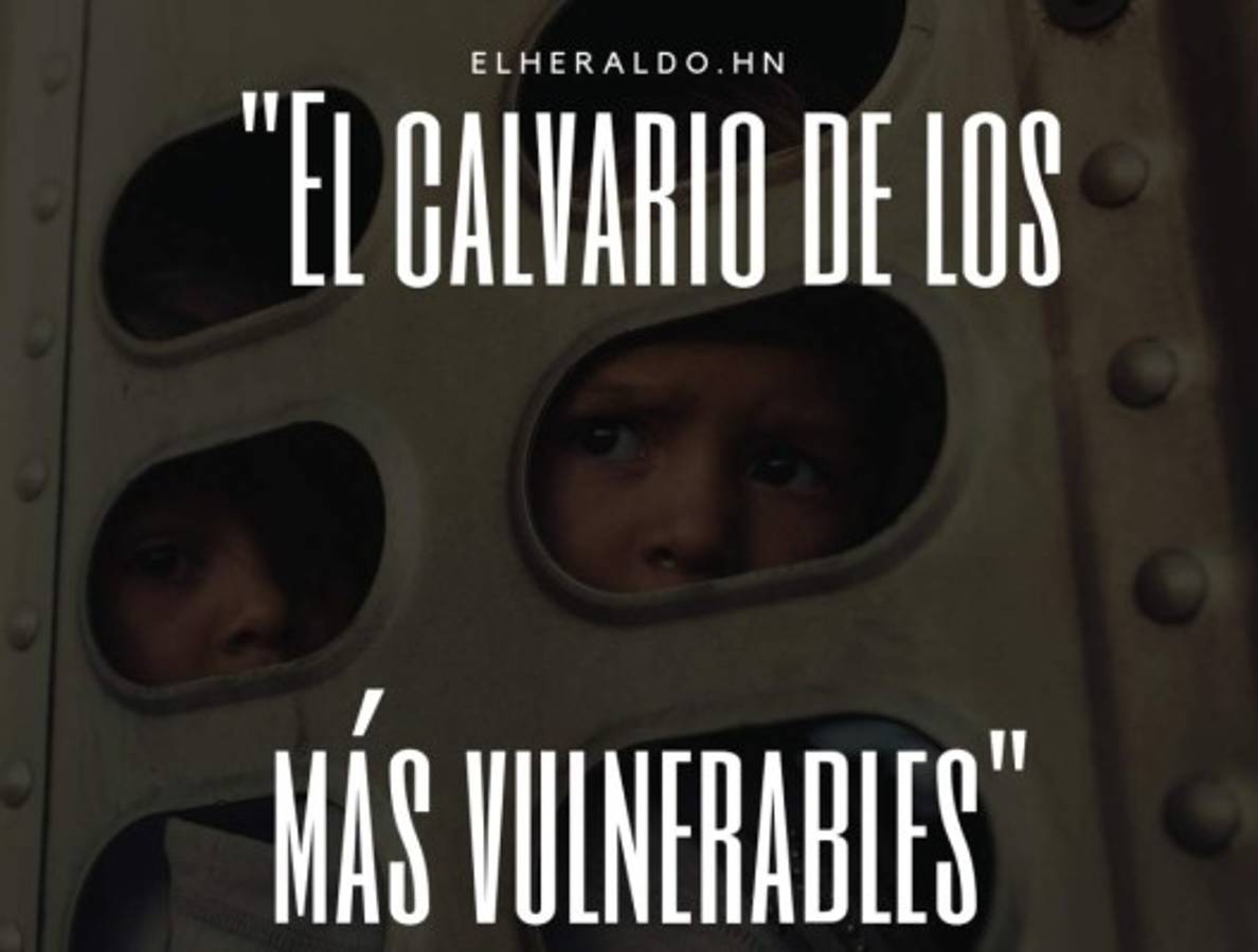 Inocencia e incertidumbre, el rostro que más golpea en la caravana migrante