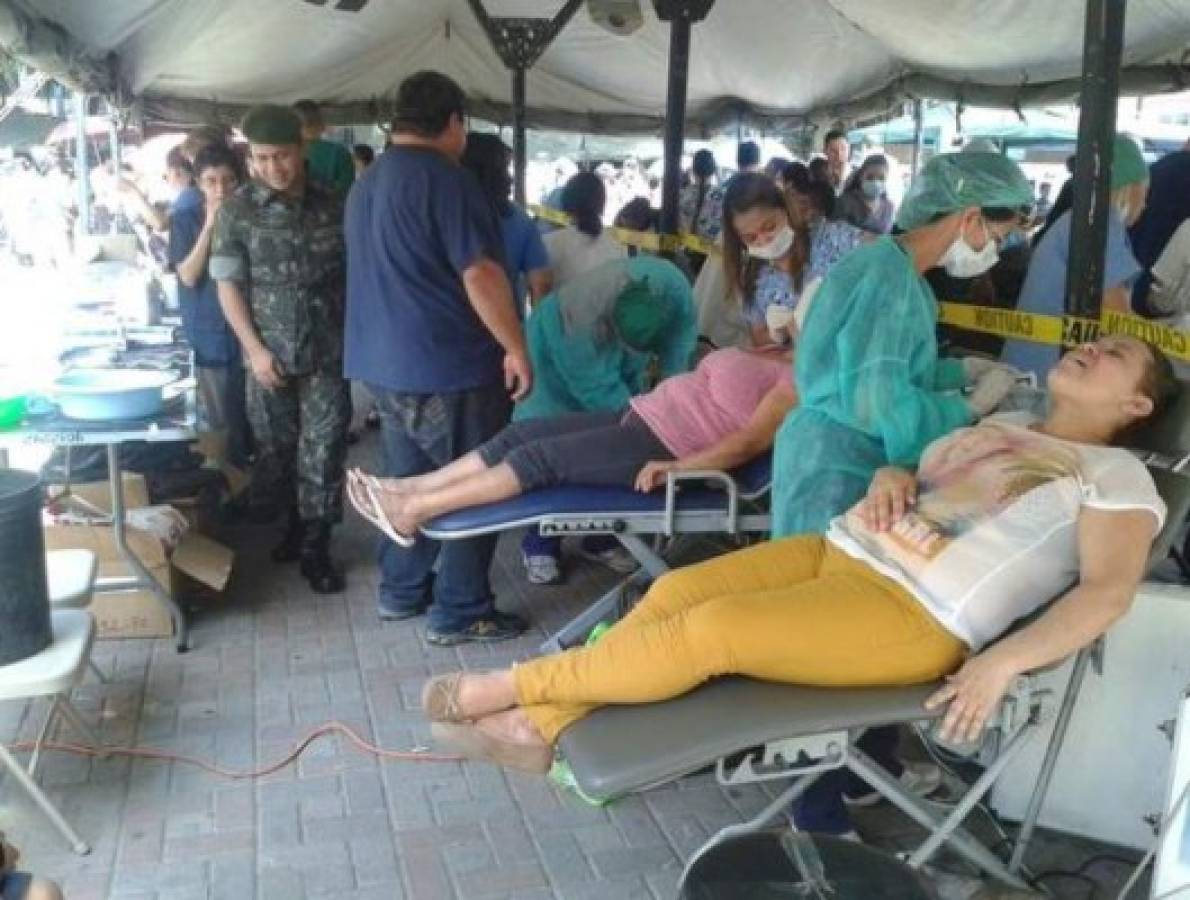 FF AA realizan brigada médica en Parque Central