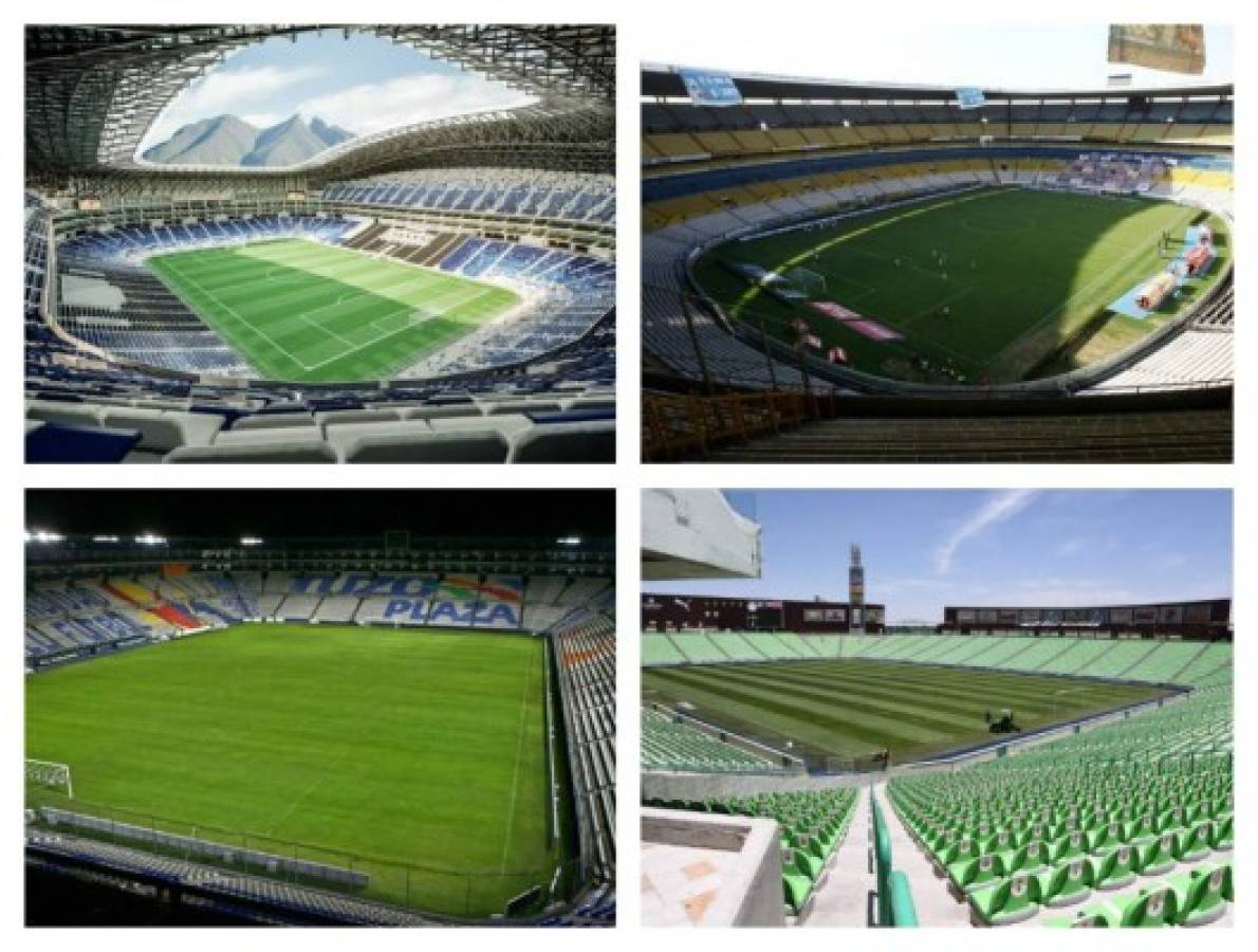 El Estadio BBVA Bancomer en Monterrey, el Jalisco en Guadalajara, el estadio de Pachuca y el Corona en Torreón son escenarios de primera para partidos de selección mexicana.